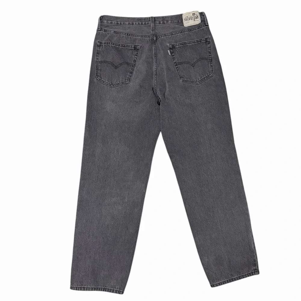Levi's SilverTab Loose Jeans Black Gray Baggy Fit 90s Y2K Skater Style 33x32
